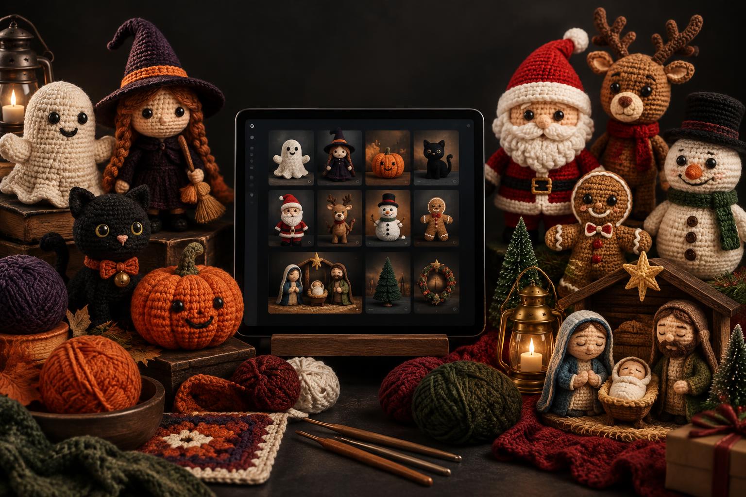 Amigurumis de Halloween y Navidad